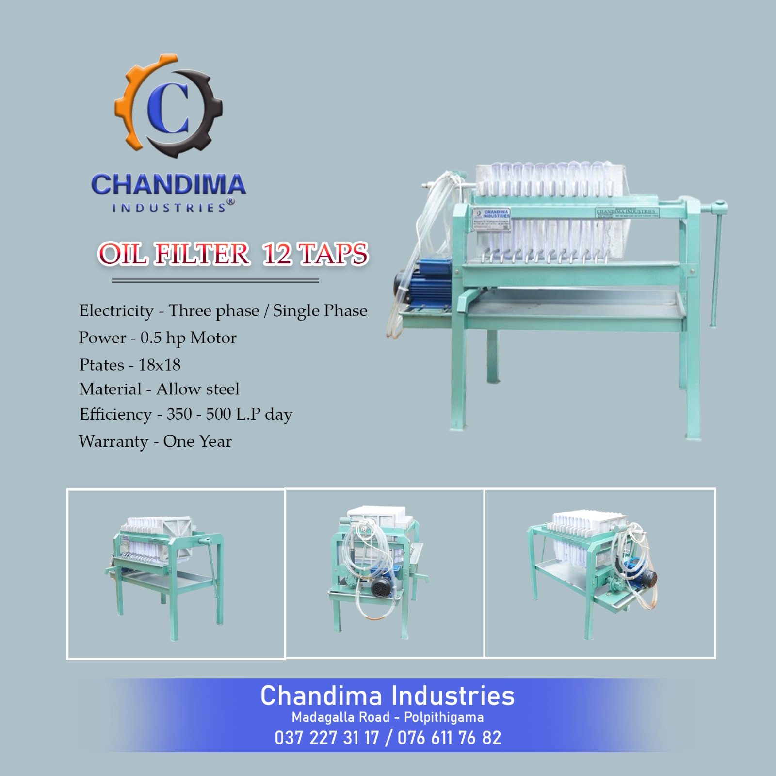 Oil filter 12 taps banner